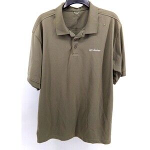 Columbia Men's L/XL Omni Shade Khaki Polo Shirt